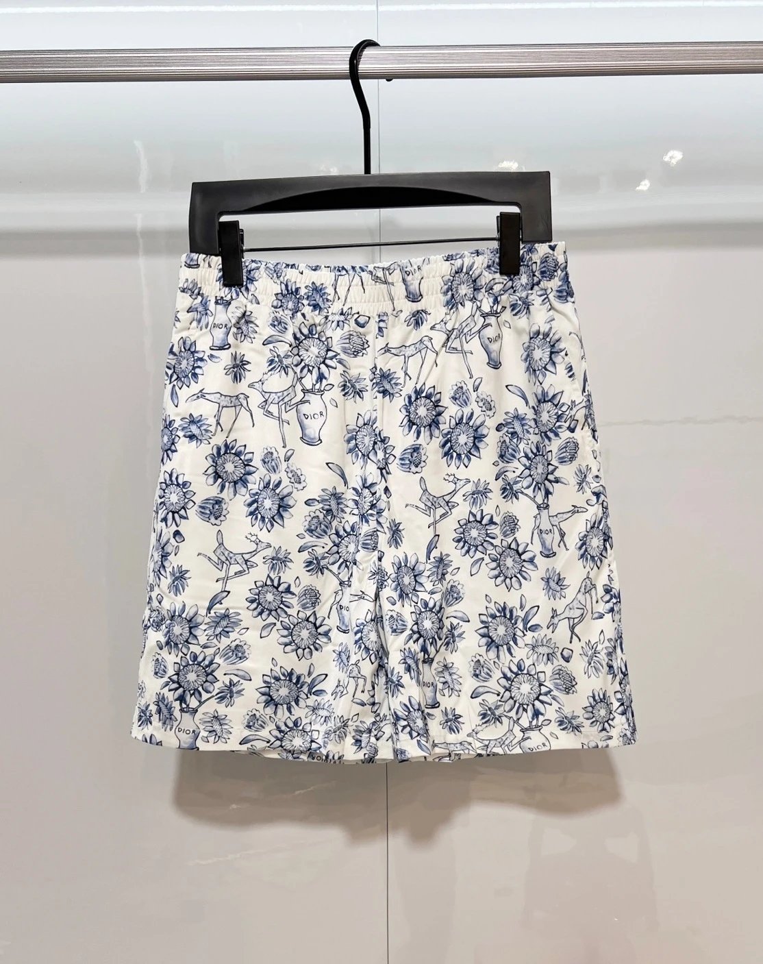 Prada Logo-Print Drawstring Shorts Black - 11