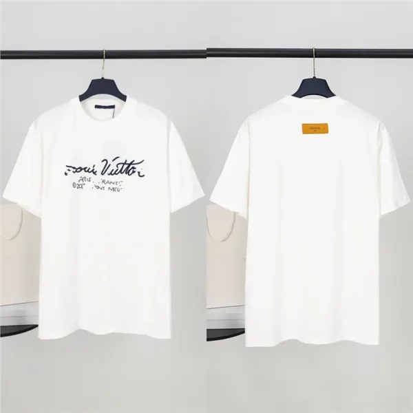 Louis Vuitton Signature Script T-Shirt White - 1