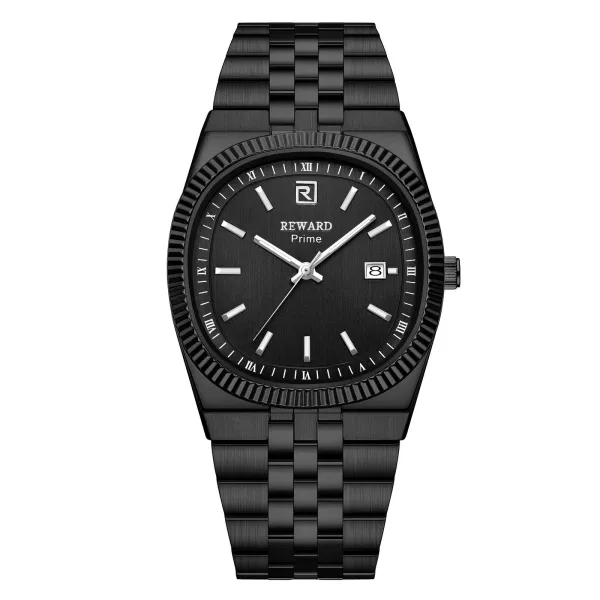 Design Reward Prime Black Stainless Steel Quartz Watch Watches - 1