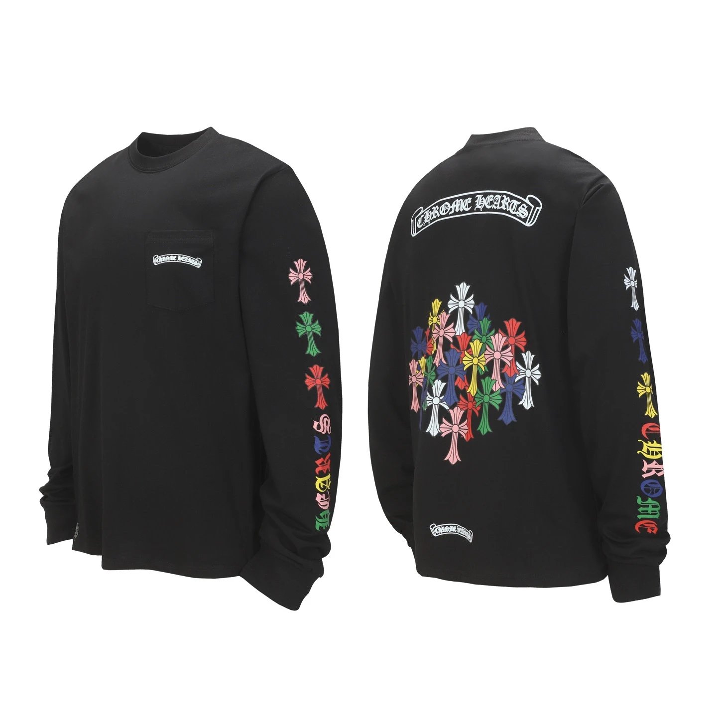 Chrome Hearts Multi-Logo Long Sleeve T-Shirt White - 15