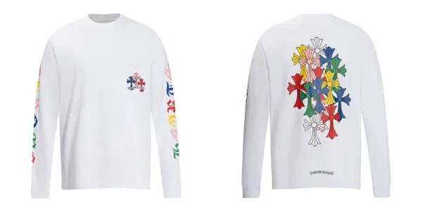 Chrome Hearts Gothic Cross Long Sleeve T-Shirt Black - 37