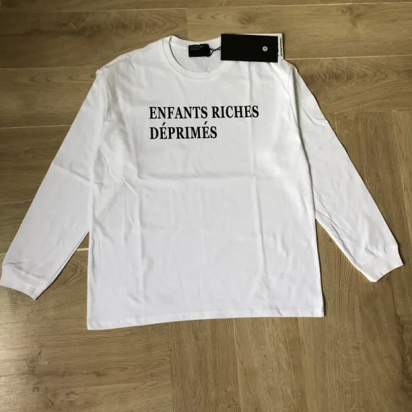 Design Long Sleeve Graphic Tee Black T-Shirts - 6