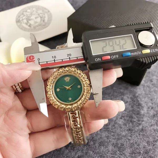 Versace La Greca Gold-Tone Quartz Watch Watches - 11
