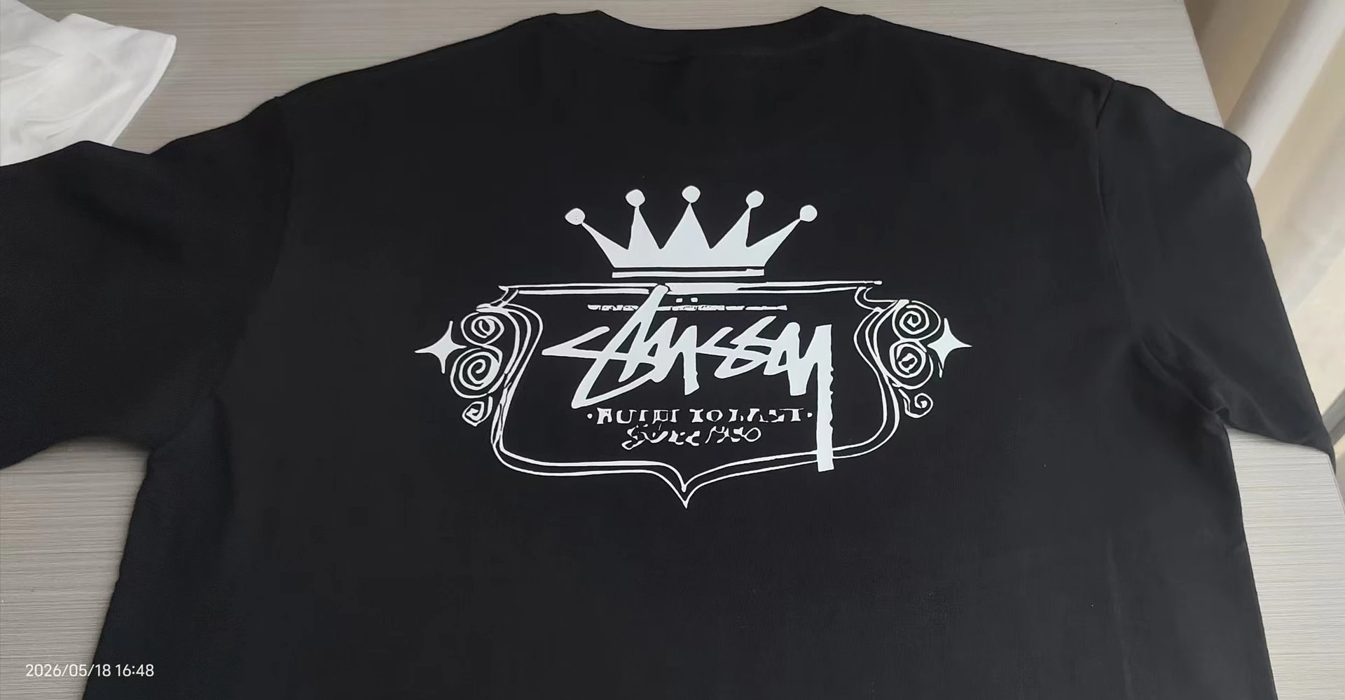 Stussy Skull Cyclist Graphic T-Shirt Black - 8