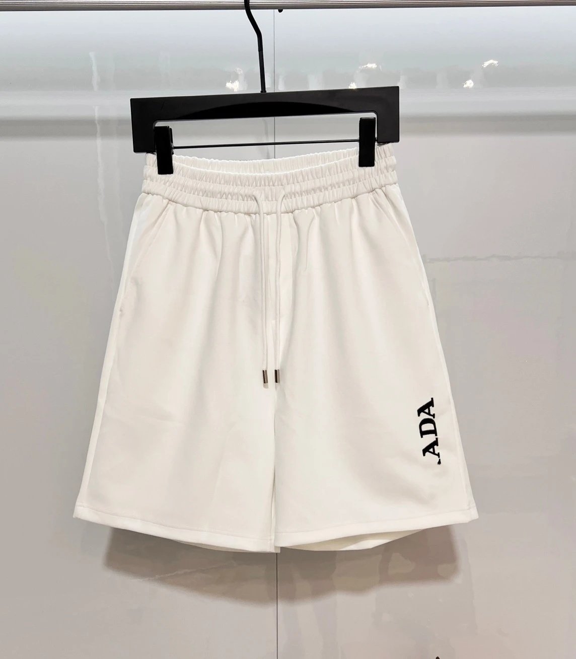 Prada Logo-Print Drawstring Shorts Black - 17