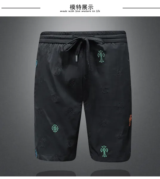 Chrome Hearts Cross-Embroidered Swim Shorts Black - 5