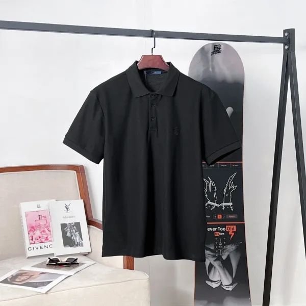 Design Classic Black Polo Shirt Tops.polo - 1