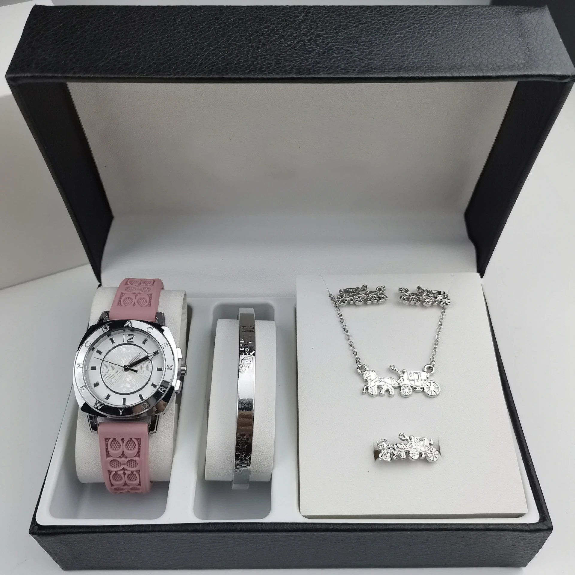 Coach Horse and Carriage Watch Set Gold Brown Accessories - 2
