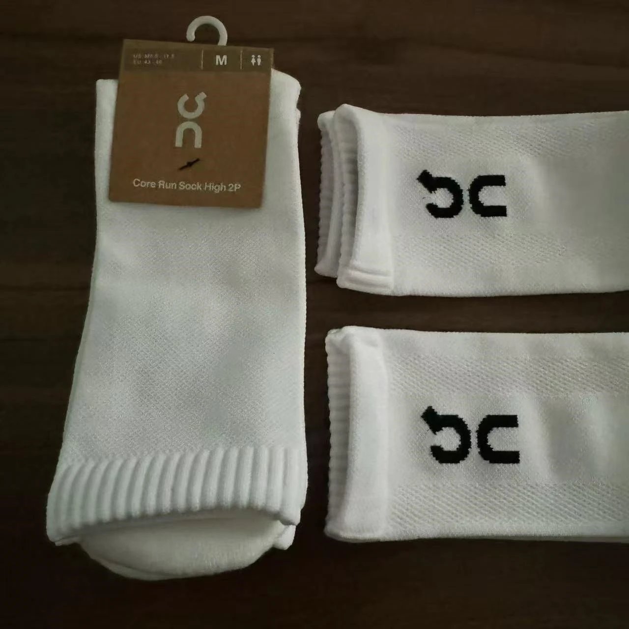 On Core Run Sock High 2P White Socks - 5