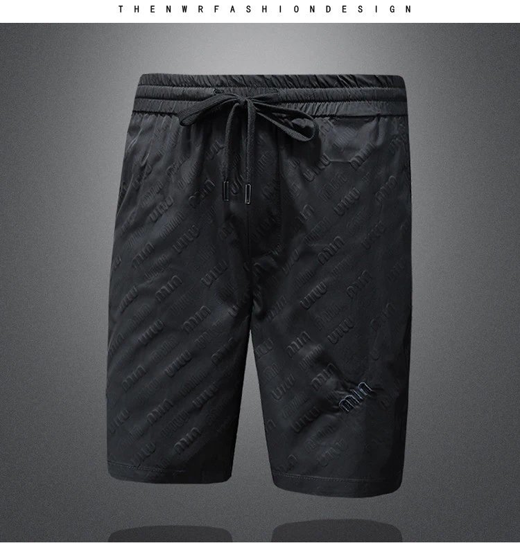 Miu Miu Logo-Print Drawstring Shorts Black - 6