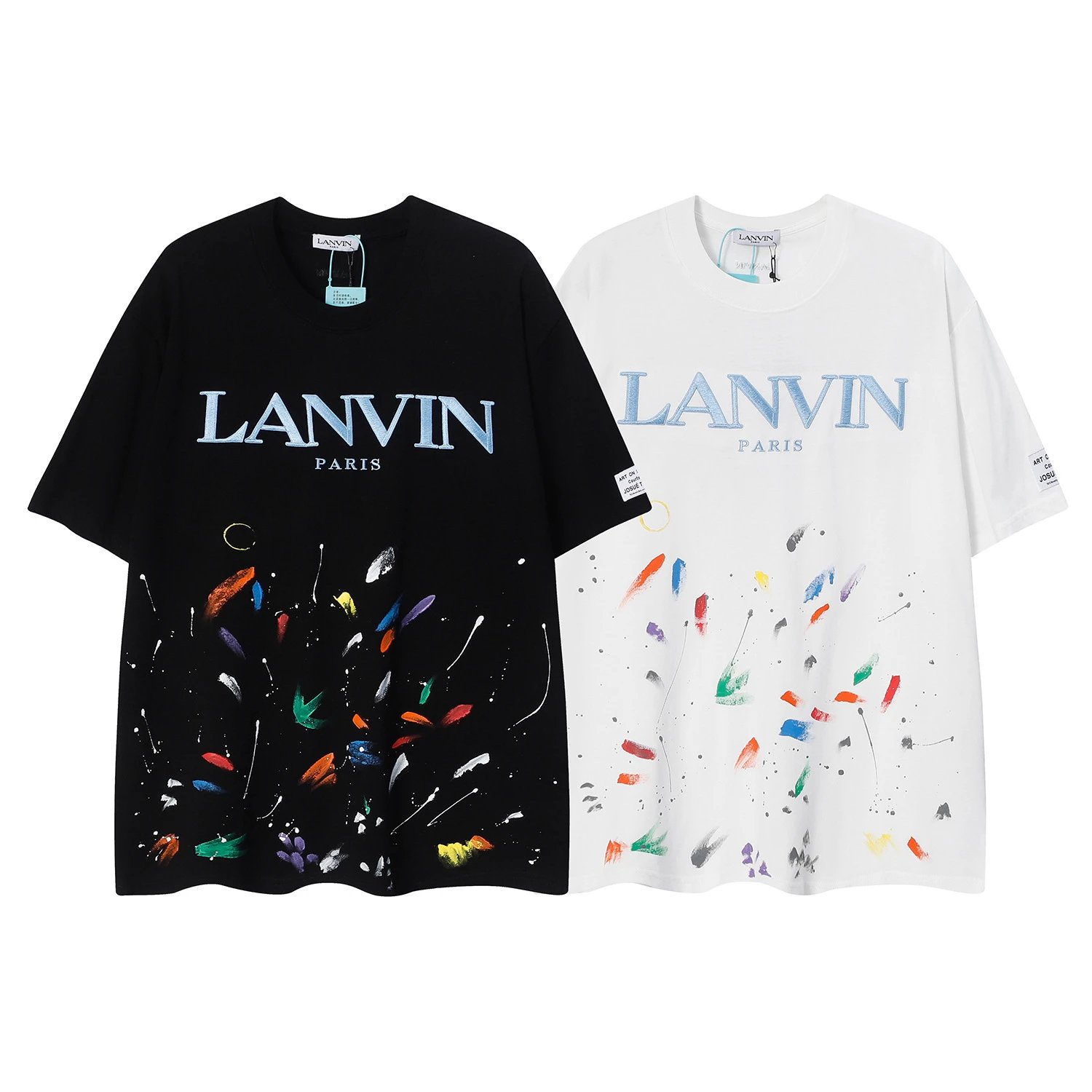 Lanvin x Gallery Dept Art On Display Paint Splatter Beige T-Shirt - 37