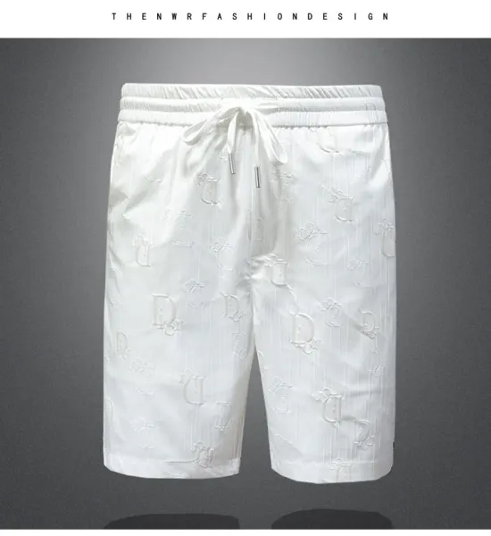 Dior Oblique Monogram White Swim Shorts - 9