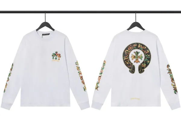 Chrome Hearts Gothic Cross Long Sleeve T-Shirt Black - 39
