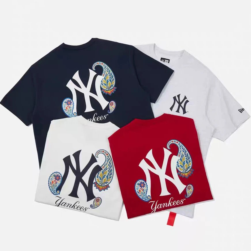 New Era x New York Yankees Paisley Logo Navy T-Shirt - 6