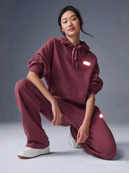 Design Oversized Hoodie and Sweatpants Set Gray - 12