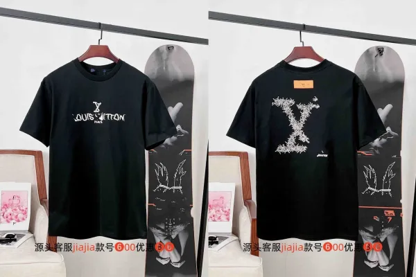 Louis Vuitton Thorned Monogram T-Shirt Black - 1