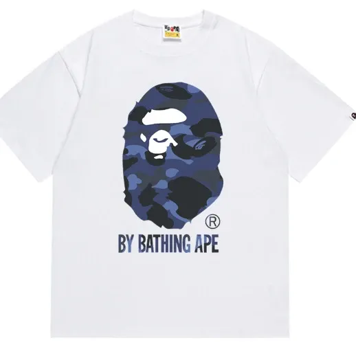 A Bathing Ape Red Camo Big Ape Head T-Shirt - 44