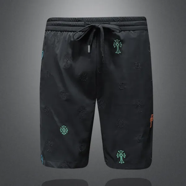 Chrome Hearts Cross-Embroidered Swim Shorts Black - 1