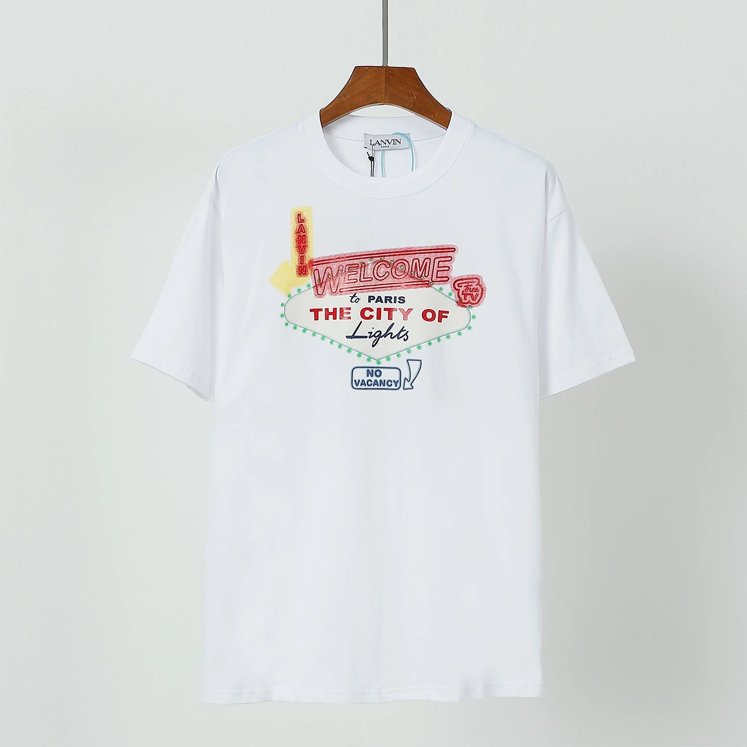 Lanvin x Gallery Dept Art On Display Paint Splatter Beige T-Shirt - 18