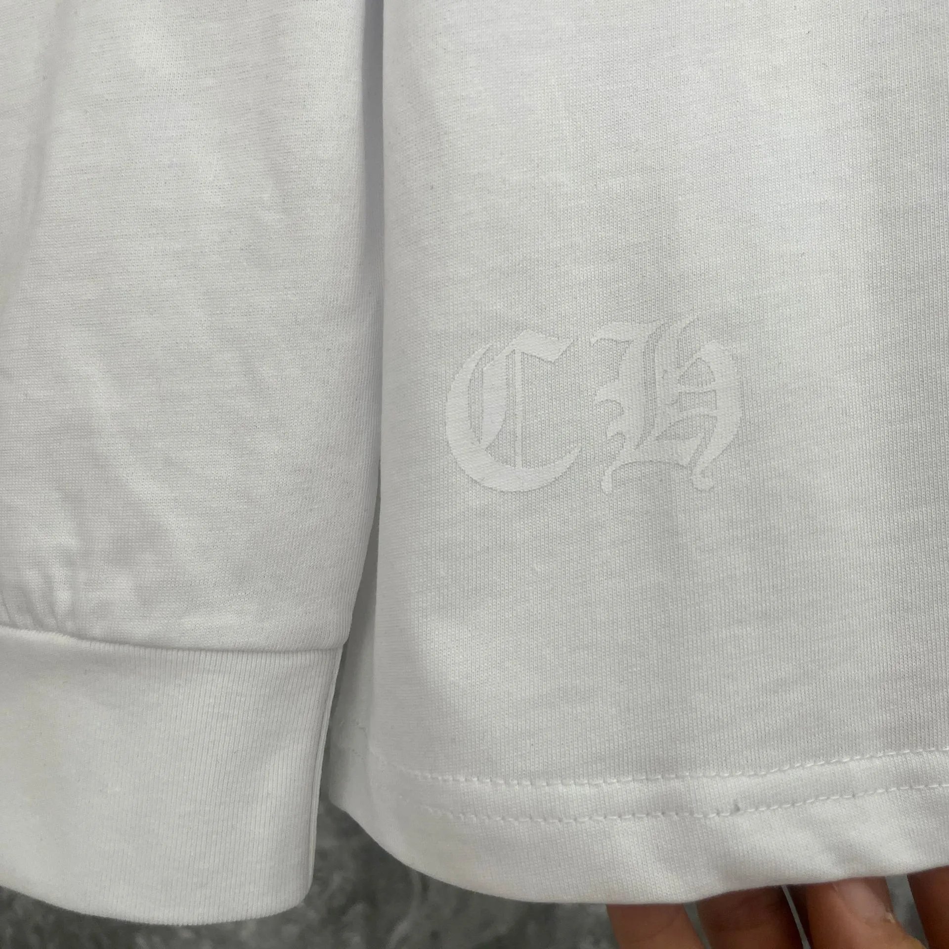 Chrome Hearts Hollywood Long Sleeve T-Shirt Black and White - 13