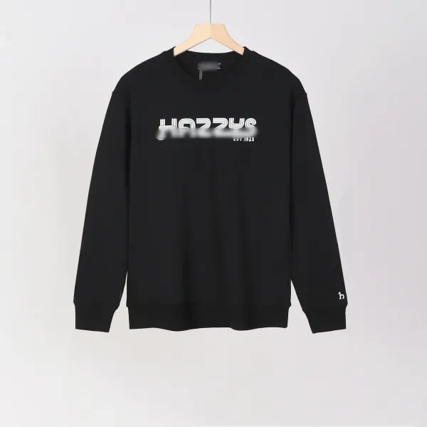 Design HAZZYS Est.1928 Graphic Sweatshirt Black Sweater - 1