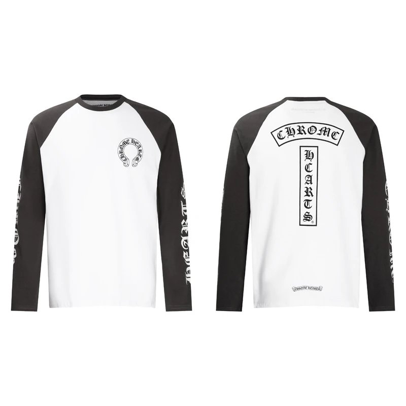 Chrome Hearts Hollywood Long Sleeve T-Shirt Black and White - 23