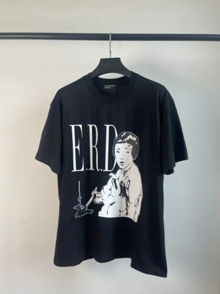 Design E.R.D Graphic Print Black T-Shirt - 1