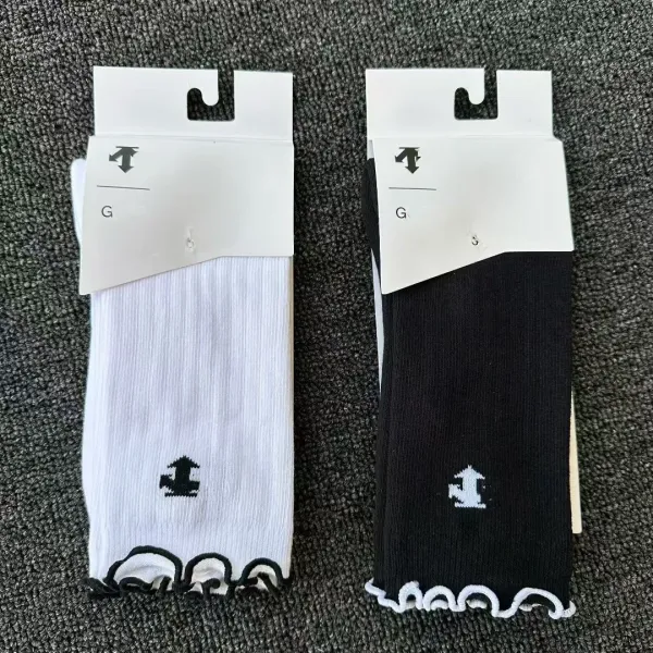 Design GC Ruffled Cuff Socks Black Socks - 4