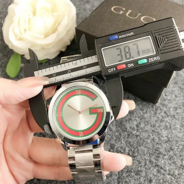 Gucci G-Timeless Inspired Quartz Watch Silver Red Green Watches - 11