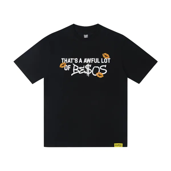 Design That's A Awful Lot Of Be$os Black T-Shirt - 1