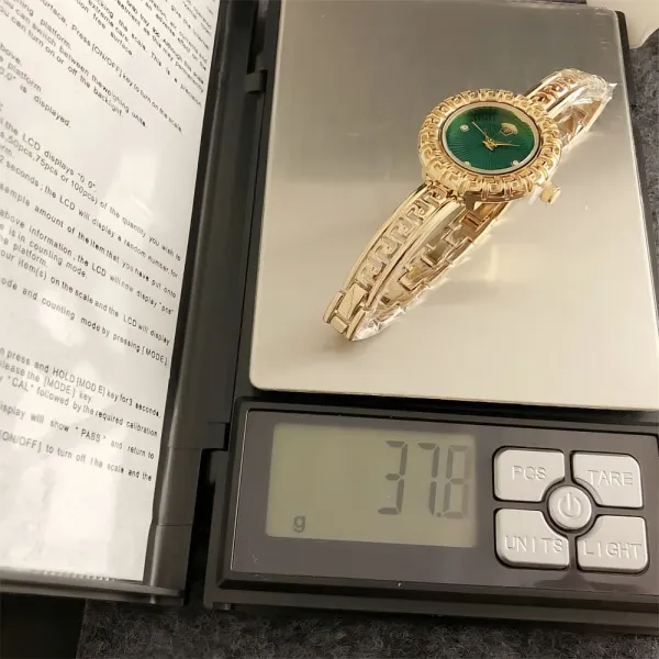 Versace La Greca Gold-Tone Quartz Watch Watches - 12