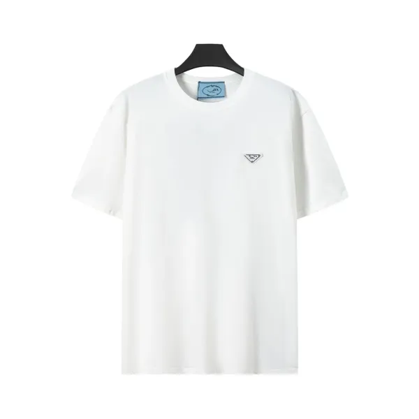 Prada Triangle Logo Piqué Polo Black Polo Shirt - 36