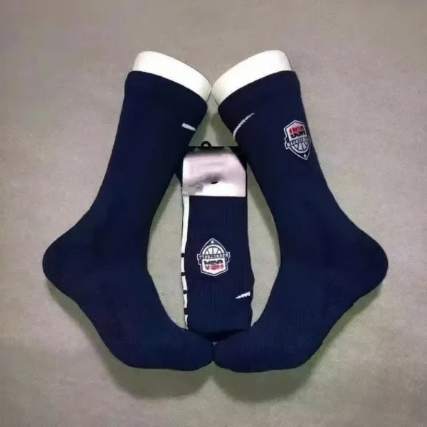 NBA Team Logo Socks Navy Blue Crew Socks - 1