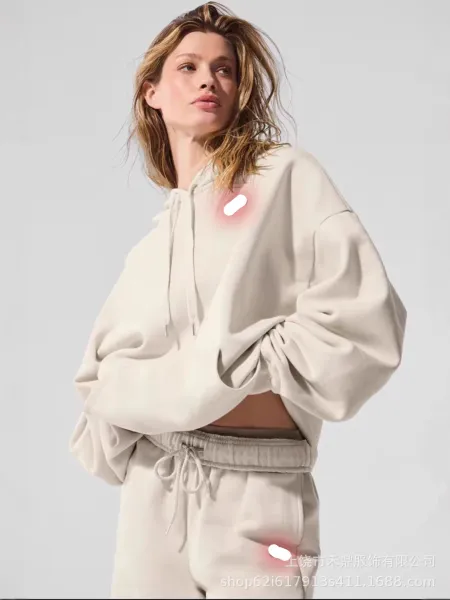 Design Oversized Hoodie and Sweatpants Set Gray - 7