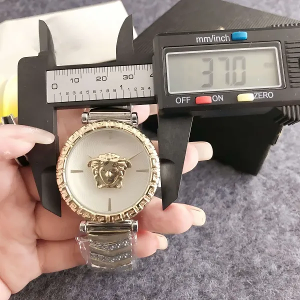 Versace Medusa Green Dial Gold-Tone Watch Watches - 15