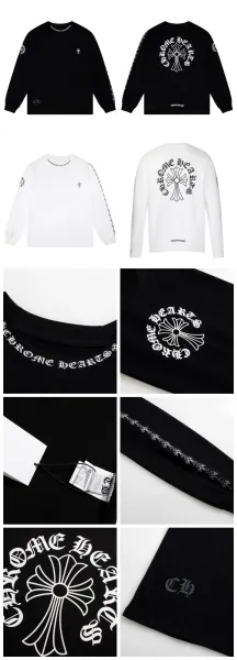 Chrome Hearts Raglan Long Sleeve T-Shirt White Pink - 19