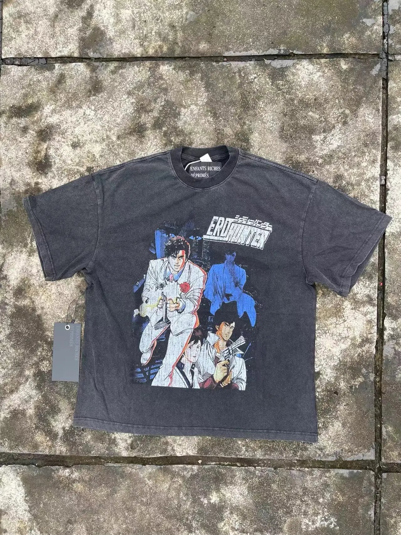 Enfants Riches Déprimés City Hunter Graphic T-Shirt Charcoal Gray