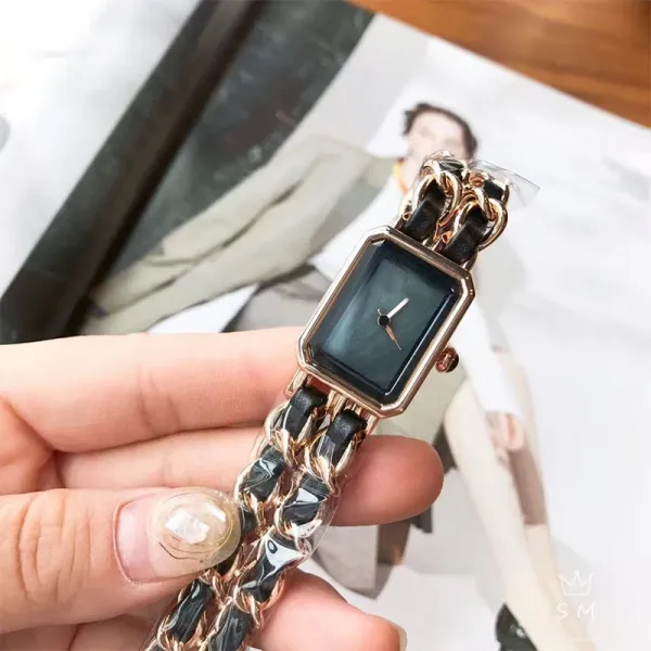 Chanel Premiere Chain Black Gold Quartz Watch Watches - 2