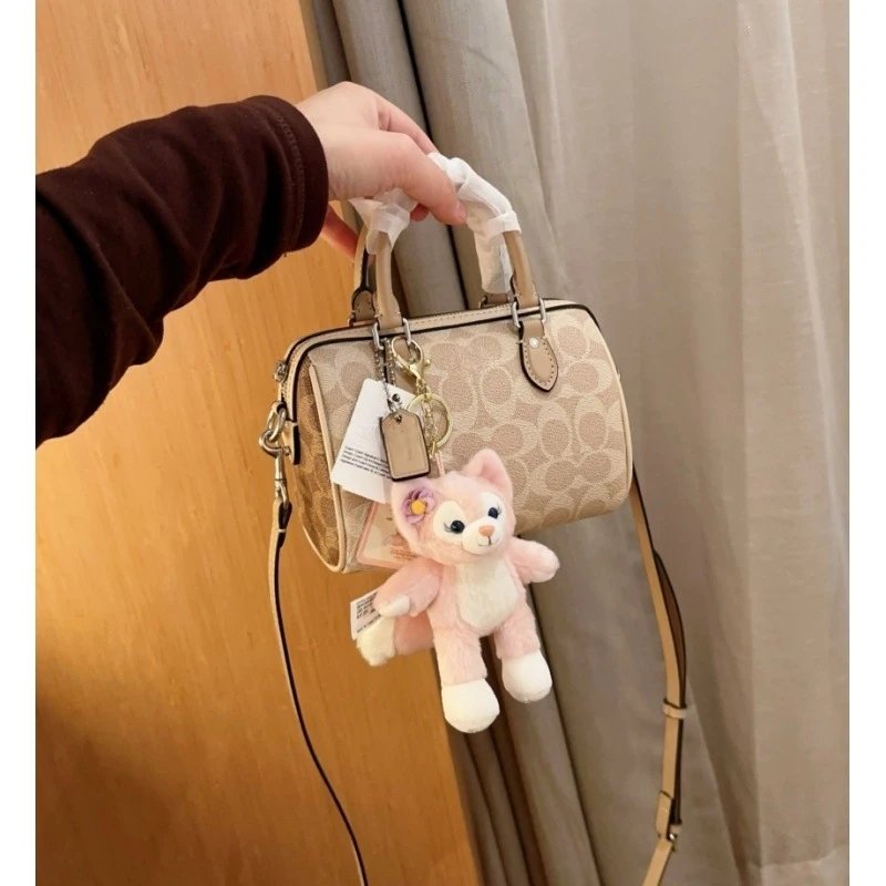 Coach Box Bag Mini Beige Signature Canvas Handbag - 14