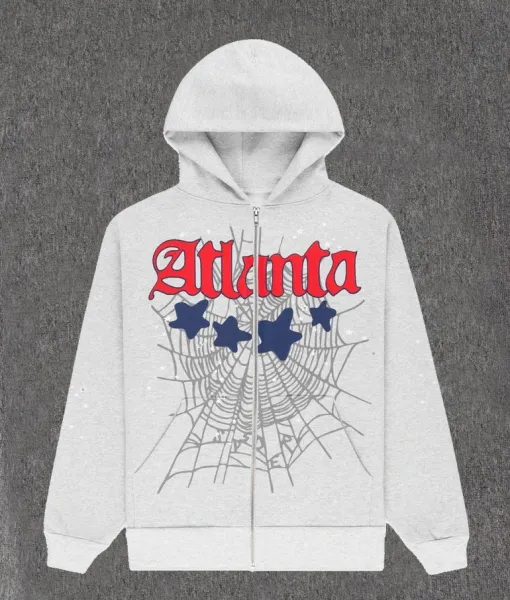 Design Sweatpants Gray with White Graphic Print and Star Embellishments - 48