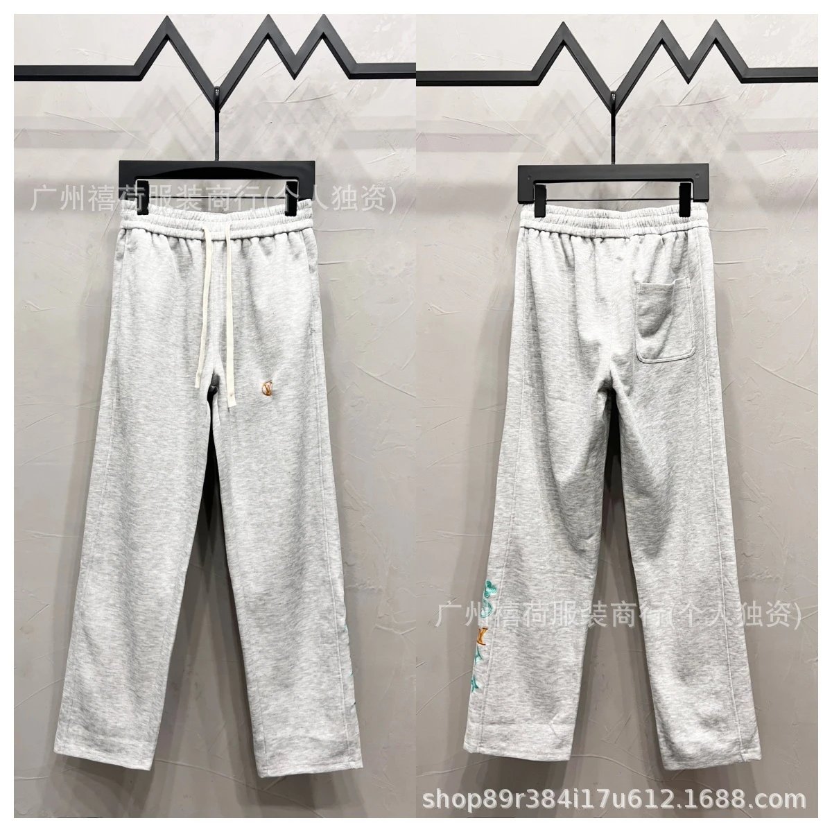 Design Basic Drawstring Sweatpants Gray - 22