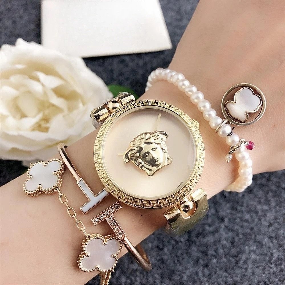 Versace Medusa Head Silver Dial Watch Watches - 6