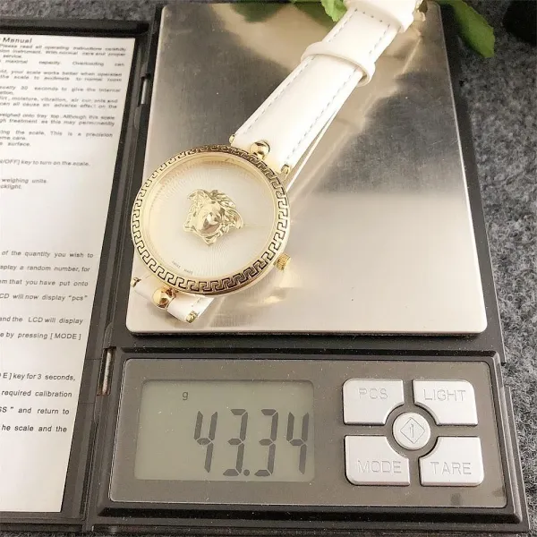 Versace Medusa Red Leather Watch Watches - 11