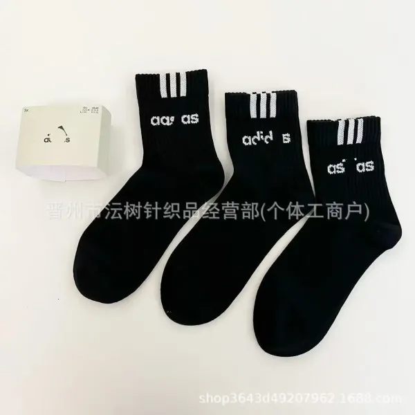 Adidas idas Black Crew Socks - 4