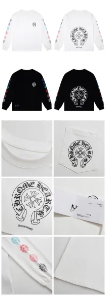 Chrome Hearts Raglan Long Sleeve T-Shirt White Pink - 11