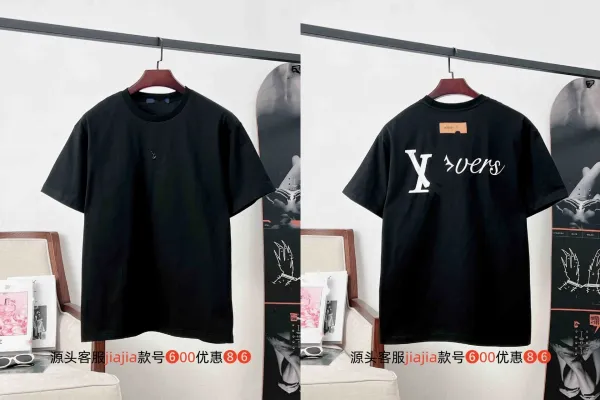Design Xvers Logo Print Black T-Shirt - 1