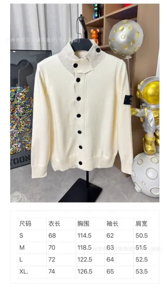 Design Stand Collar Button-Up Cardigan Black Outerwear.cardigan - 7