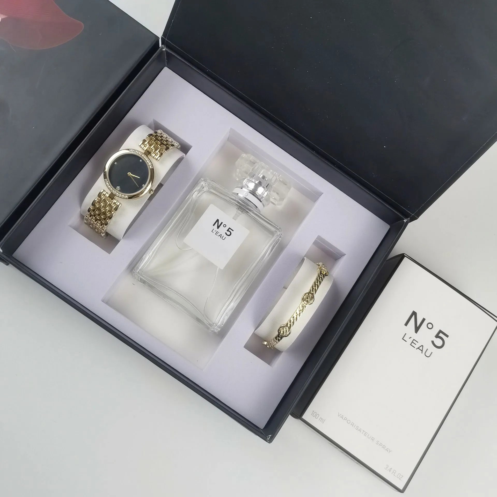 Chanel N°5 L'Eau Perfume Set with Silver-Tone Watch and Bracelet - 15