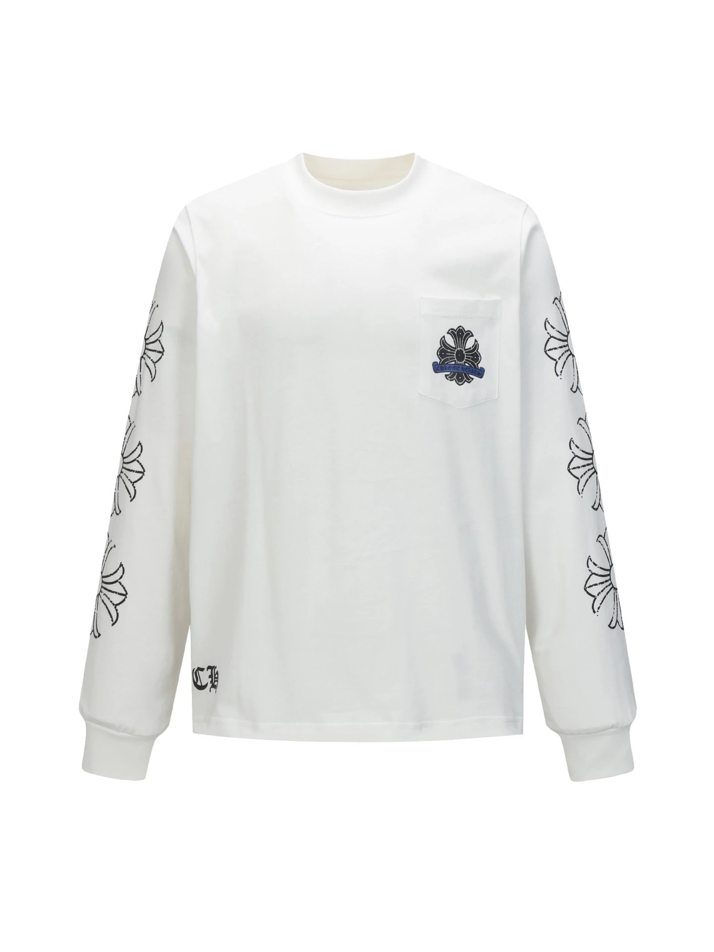 Chrome Hearts Long Sleeve Tee Black T-Shirts - 32