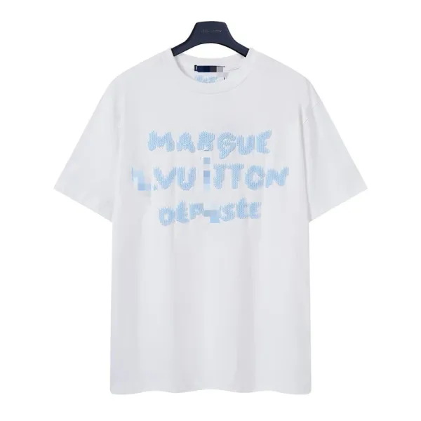 Louis Vuitton Marque LV Itton Depiste White T-Shirt - 1